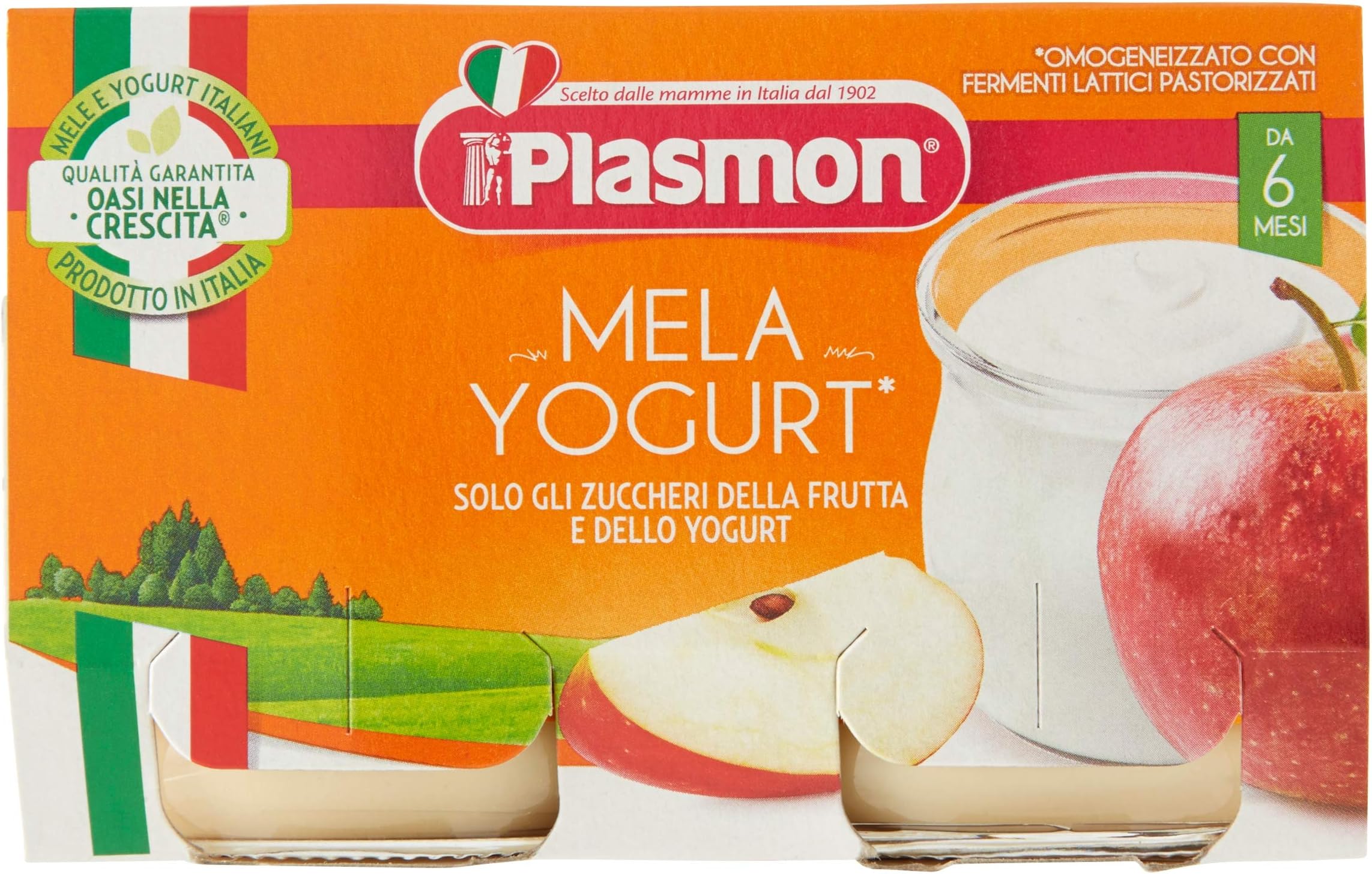 Plasmon Apple-Yogurt Meal Puree (2x120g)