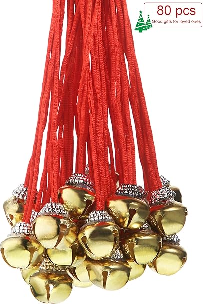 Immagini Campane Di Natale.Bbto Collana Campana Di Natale Grande Collana Di Campane D Oro Jingle Per Donne Ragazze E Ragazzi 80 Pacchi Amazon It Casa E Cucina