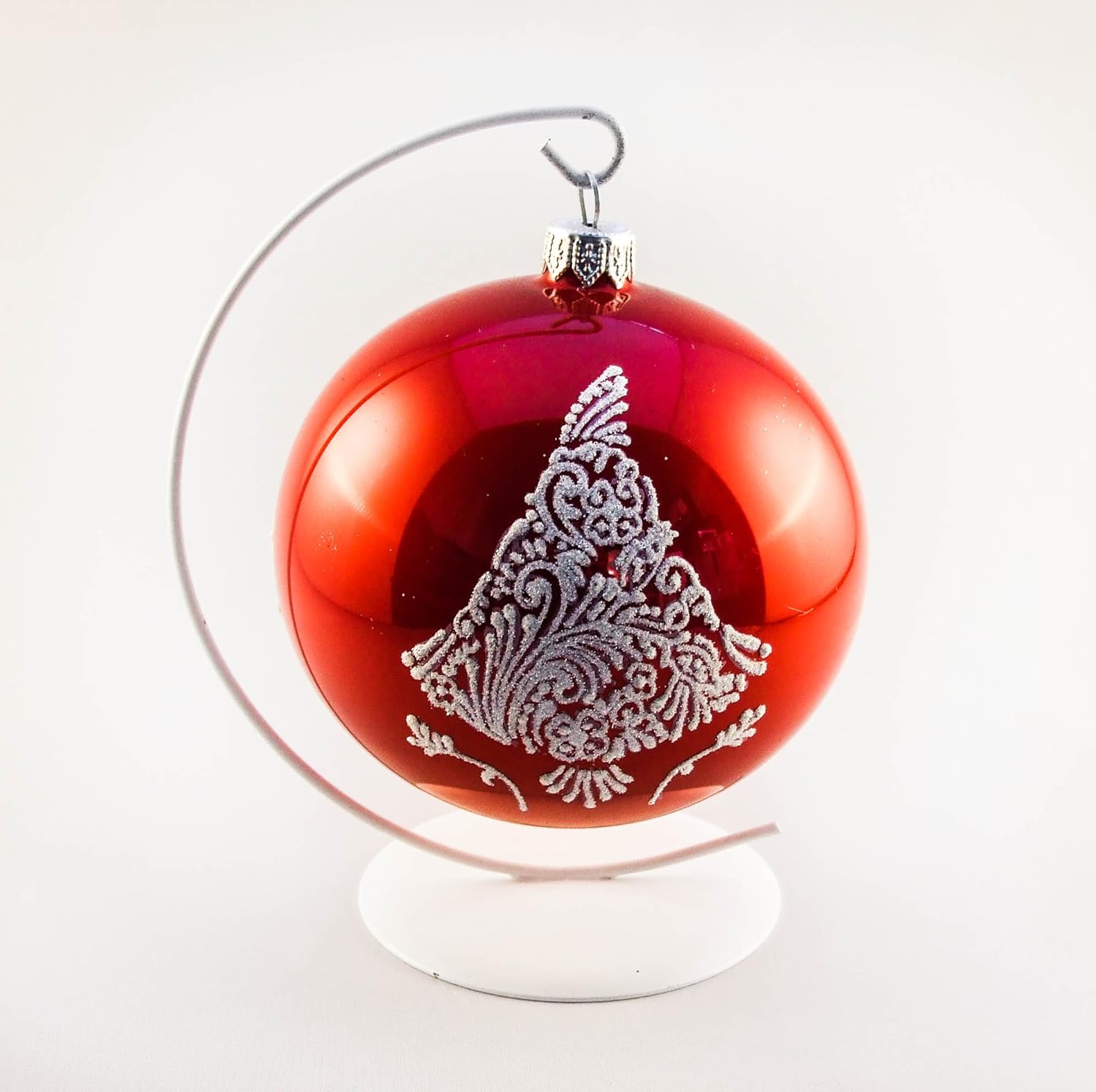 Palla Di Natale Con Foto Digitali.Pallina Di Natale 10 2 Cm 100 Mm Fatto A Mano Albero Di Natale Con Supporto In Metallo 10924 3 Amazon It Casa E Cucina