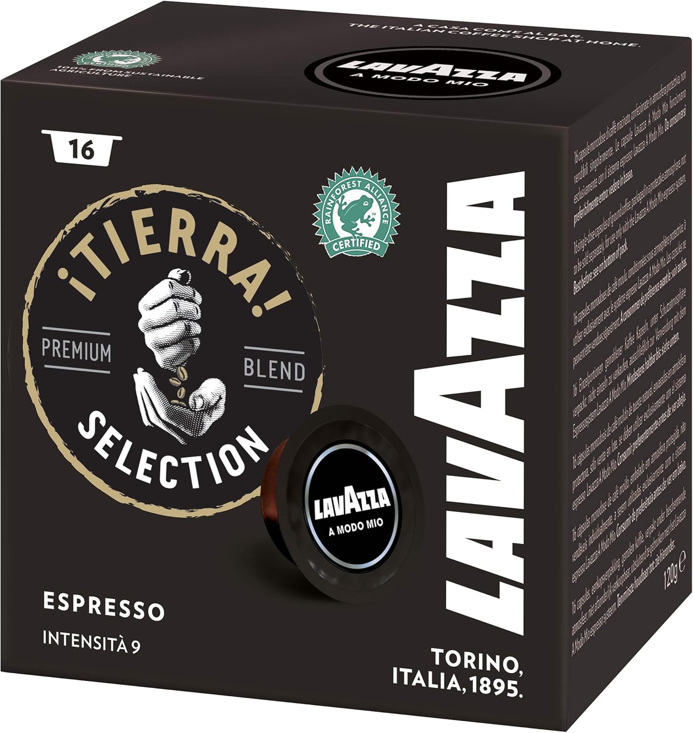 Lavazza A Modo Mio Espresso Tierra Coffee Capsules Pack of 16 Amazon