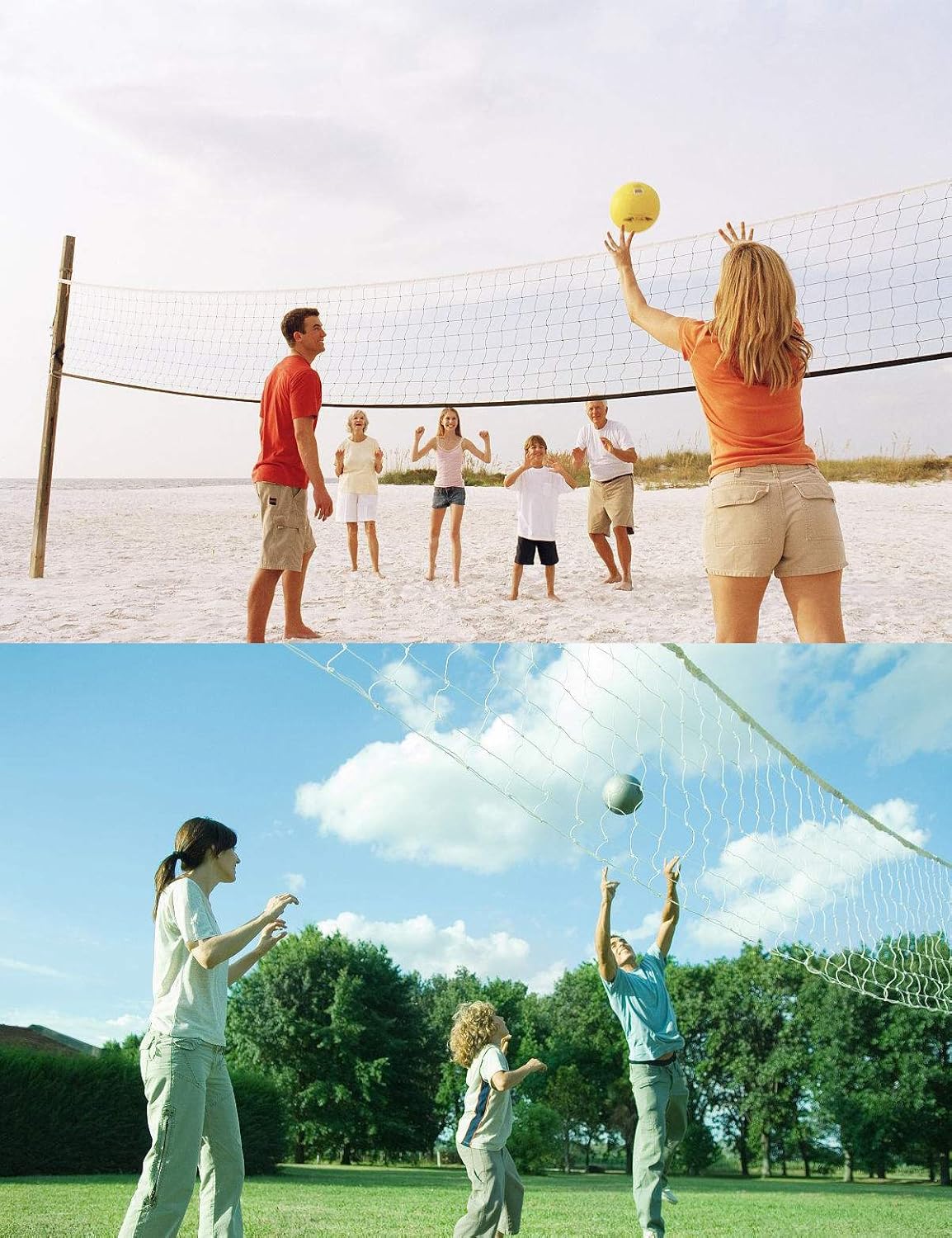 DOURR Professional Sports Volleyball Net (32 FT x 3 FT) for Indoor and Outdoor (Net Only) : Sports & Outdoors