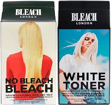 2 Pack Bleach London No Bleach Bleach Kit Lightens Hair Upto 5