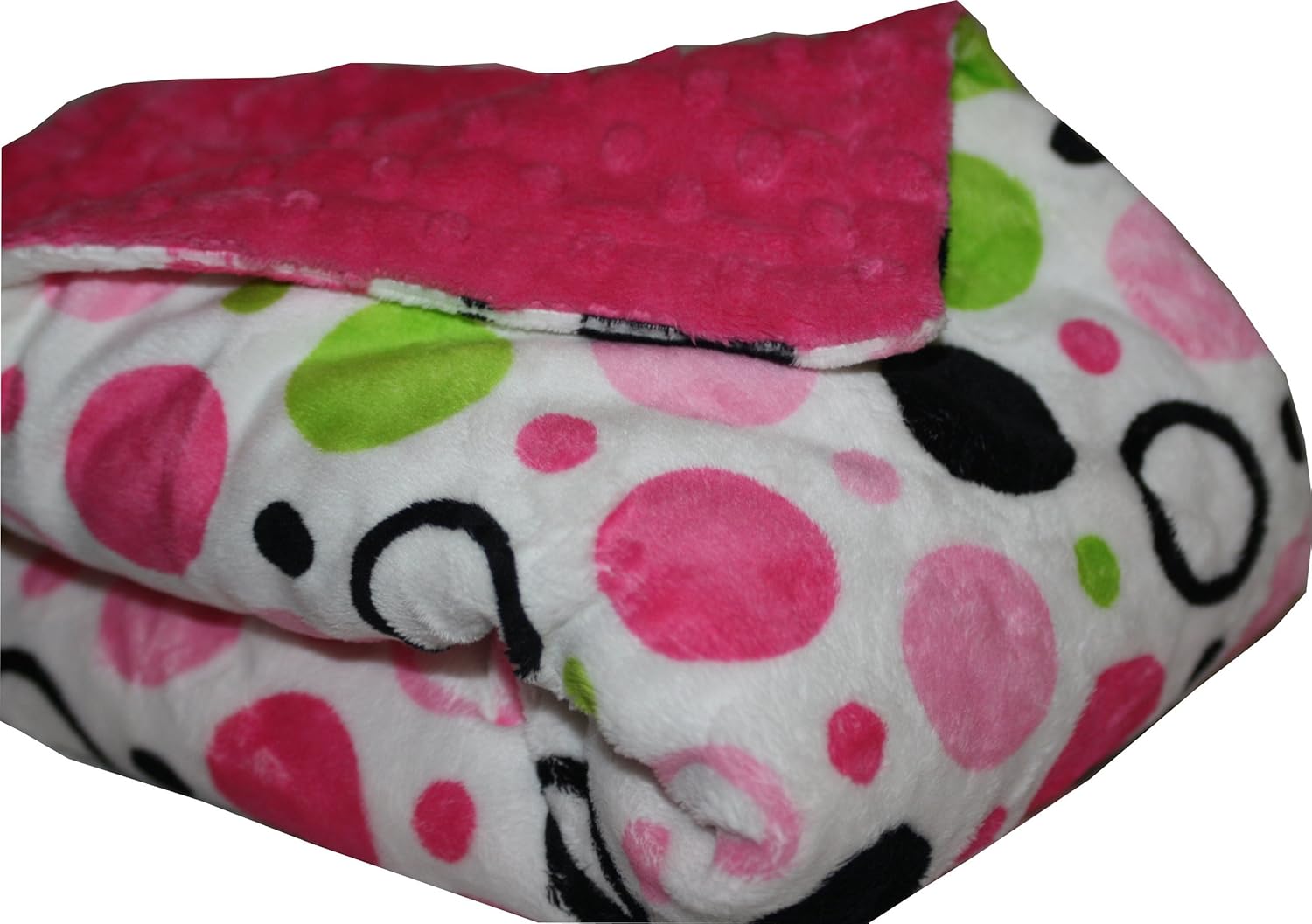 hot pink baby blanket
