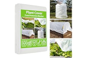 Garden Fleece Frost Protection 30gsm, 3m x 10m Horticultural Fleece, Non-Woven Plant Frost Protection Cover for Vegetables, F