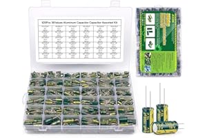 BEEYUIHF 925Pcs 36Values Aluminum Electrolytic Capacitor Assortment Kit Lowesr Capacitors Assorted Kits 1uF 4.7uF 10uF 22uF 47uF 100uF 220uF 330uF 470uF 680uF 1000uF