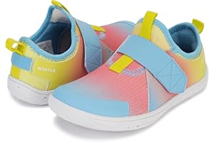 WHITIN Little/Big Kid Wide Width Barefoot Shoes | Boys/Girls Minimalist Elastic Opening Sneakers | Flexible- Zero Drop Sole
