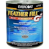 Evercoat Feather Fill G2 Premium Polyester Primer Surfacer for Fiberglass, SMC &amp; More - 128 Fl Oz - Gray