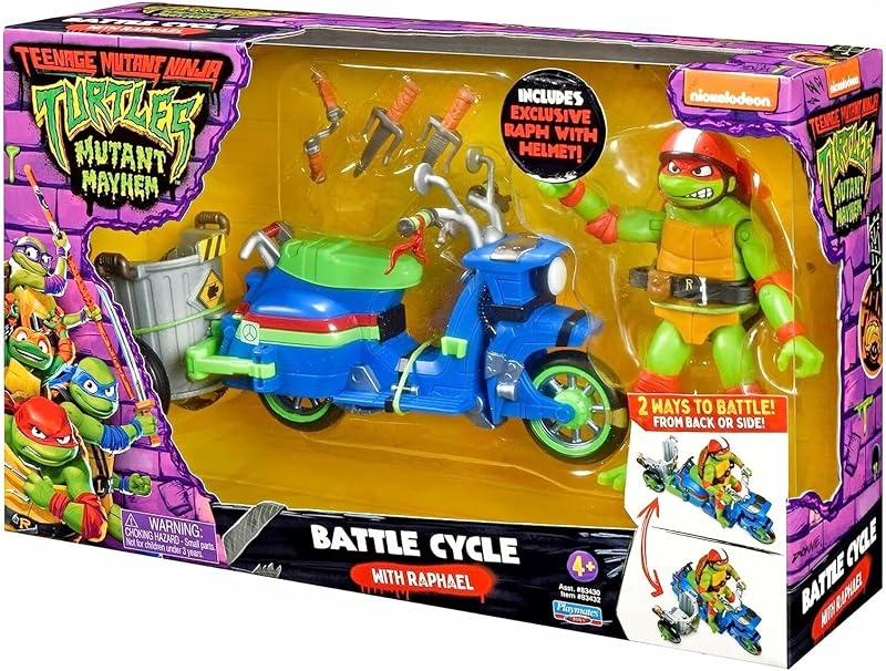 Tortues Ninja, Véhicule + Figurine 12 cm, mode combat, Aléatoire, 4+, TU803 — photo 3 sur 8