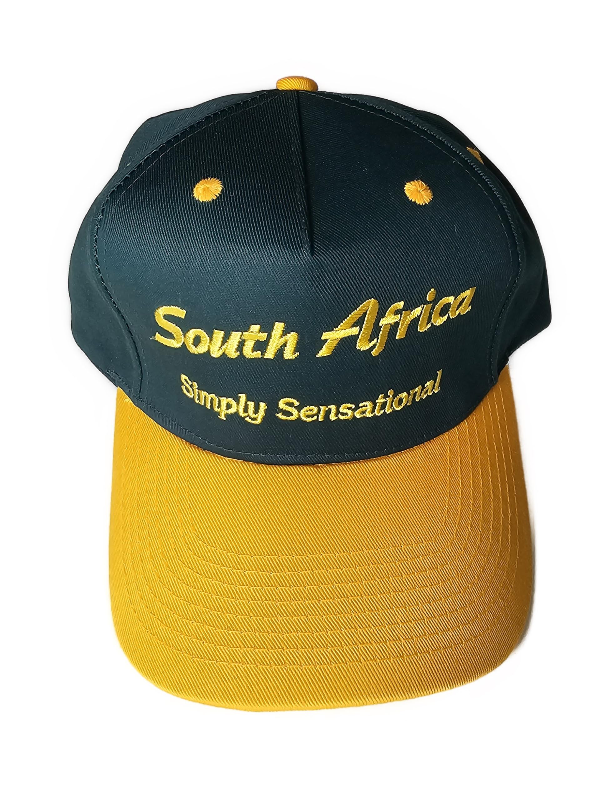 Ex High Street South Africa Simply Sensational Baseball Rugby Cap Sun Hat Green Yellow