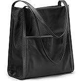 Kattee Leather Tote Shoulder Bag for Women, Leather Purse and Handbags Medium Size | Leather Purse