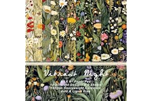 SORKWO 24 Sheets Floral Pattern Paper, 6" x 6" Floral Patterned Cardstock Paper Scrapbooking Supplies Paper Decorative Craft Paper for DIY Card Making Photo Album Junk Journal Décor - Style 2