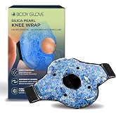 Body Glove Ice Packs for Injuries Reusable Knee Ice Pack Wrap, 2 in 1 Hot and Cold Pain Relief Microwavable Gel Beads Knee Wrap