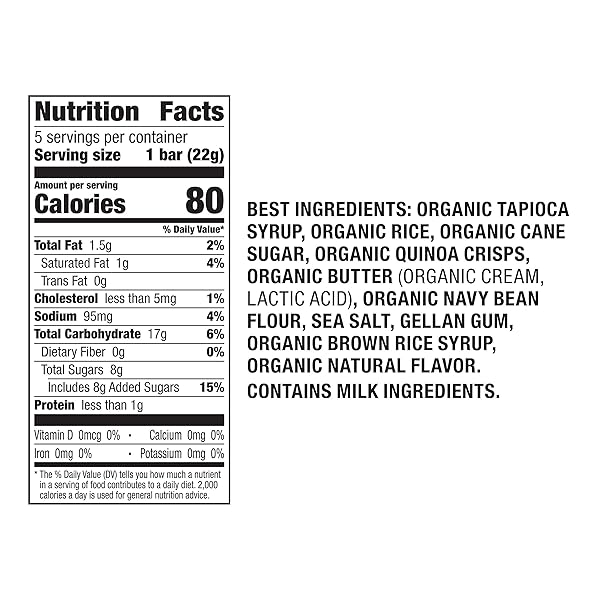 ANNIE’S ORGANIC ORIGINAL CRISPY SNACK BARS, GLUTEN FREE, 3.9 OZ, 5 CT.