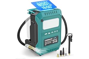 5X Faster Tire Inflator Portable Air Compressor, 160PSI Cordless Air Pump Compatible with Makita 18V Battery with Digital Pre