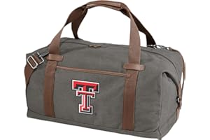 BROAD BAY Texas Tech Duffel Bag - Carryon, Overnight Travel Bag, Rich Canvas Fabric For TTU Red Raiders Fans and Alumni