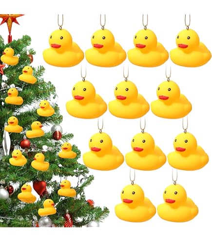Décorations De Noël Canards En Pain D'Épice - Figurines En Résine Mignones - Pour Sapin, Cheminée, Table - Ambiance Festive - 9x6.5 Cm