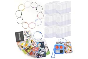 xcivi Card Holder for Yoto Cards Rings and Tabs 260 PCS Self Adhesive Tabs with 10 Loops, Designed for Yoto Cards, Card Holder for Yoto Audio Player, Kids Travel Carrier of Yoto Card Accessories
