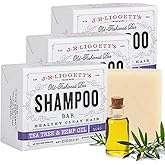J·R·LIGGETT'S Shampoo Bar - Tea Tree Formula, All Natural Solid Shampoo Bar for Hair with Coconut Oil & Almond Oil, Sulfate Free, GMO Free, Fragrance-Free, Managing Scalp Conditions, 3.5 oz - 3 Pack