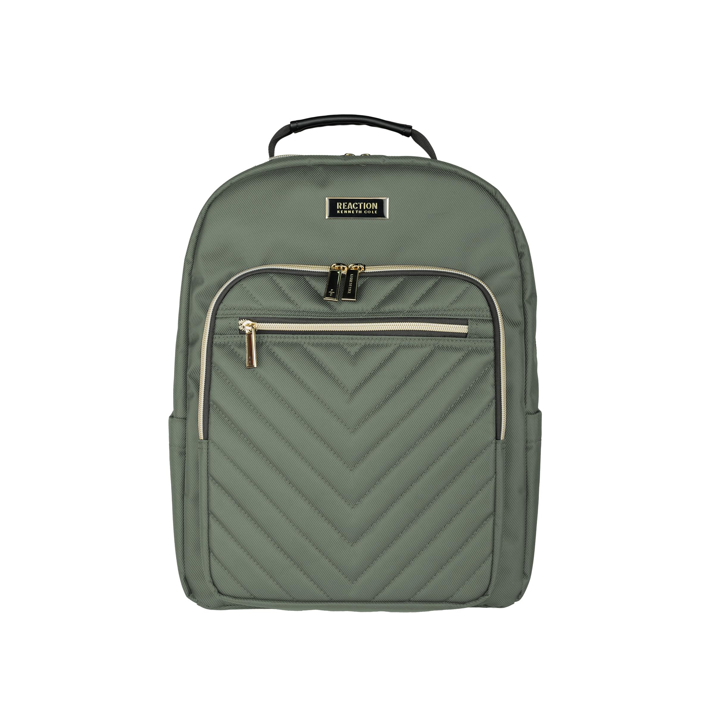 Kenneth Cole REACTION Women's Chelsea Chevron 15" Laptop and Tablet Backpack, Olive Image