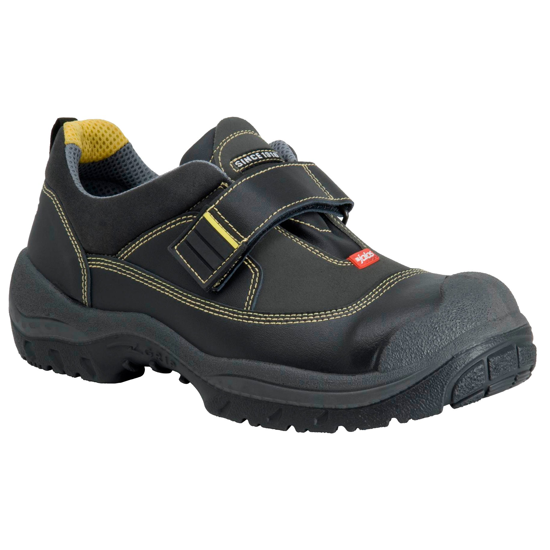 Ejendals 3358S-40 Safetey Shoe Jalas 3358s Easy Grip Size 40, Black/Grey/Yellow