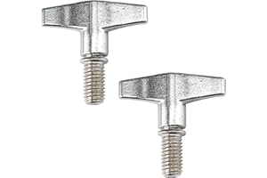 BULEVINA Pack of 2 Drum Set Hardware Guard Parts, M6x15mm Cymbal Stand Wing Nuts Screw Replacement Kit for Drummer, High-Graded Zinc Alloy Repairing Tool Percussion Instrument Accessories