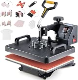 CREWORKS 11-in-1 Heat Press 12x15 Swing Away T Shirt Mug Hat Plate Cap