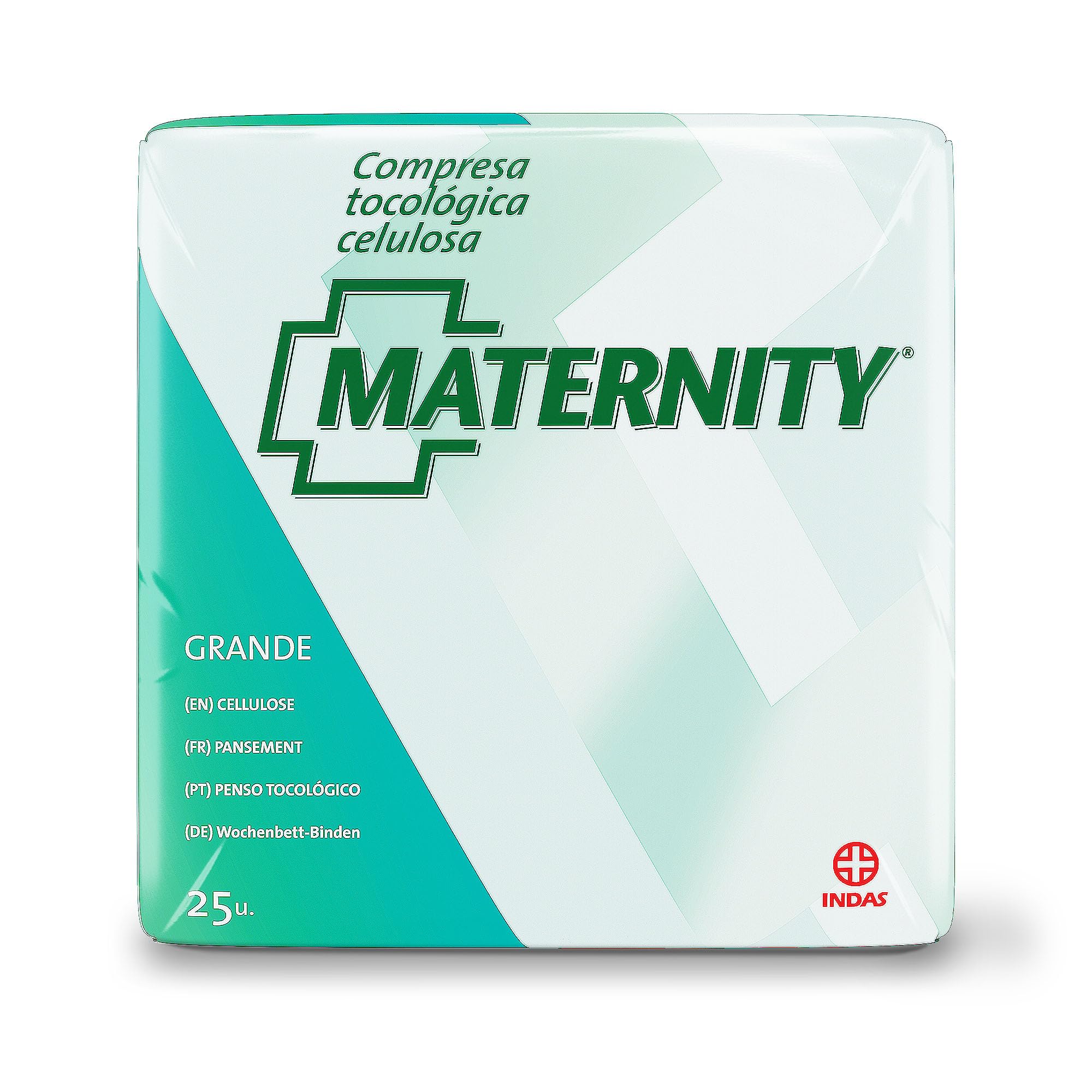 Indasec Maternity Anatomical Cellulose Pads ,Pack of 25