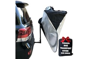 FORMOSA COVERS FORMOSA Protective Travel Bike Cover - Heavy Duty Electric Bike Cover - Transport on Rack - Single, Dual, Quad Sizes