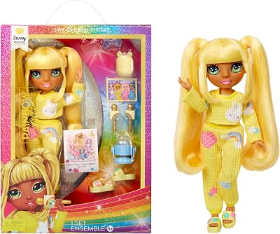 Rainbow High Junior High Sunny PJ Party Doll Yellow 22 cm Posable