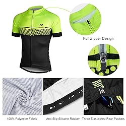 LAMEDA Cycling Jersey Mens Short Sleeves Mountain