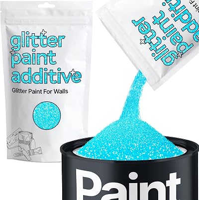 Hemway Baby Blue Glitter Paint Additive 100g for Sparkle in Emulsion