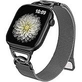 Adorve Slim Milanese loop Compatible with Apple Watch Bands 40mm 41mm 38mm 42mm 44mm 45mm 46mm 49mm Women, Thin Stainless Steel Mesh Loop Magnetic Wristbands for iWatch SE3 Series 11 10 9 8 7 6 5 4 3