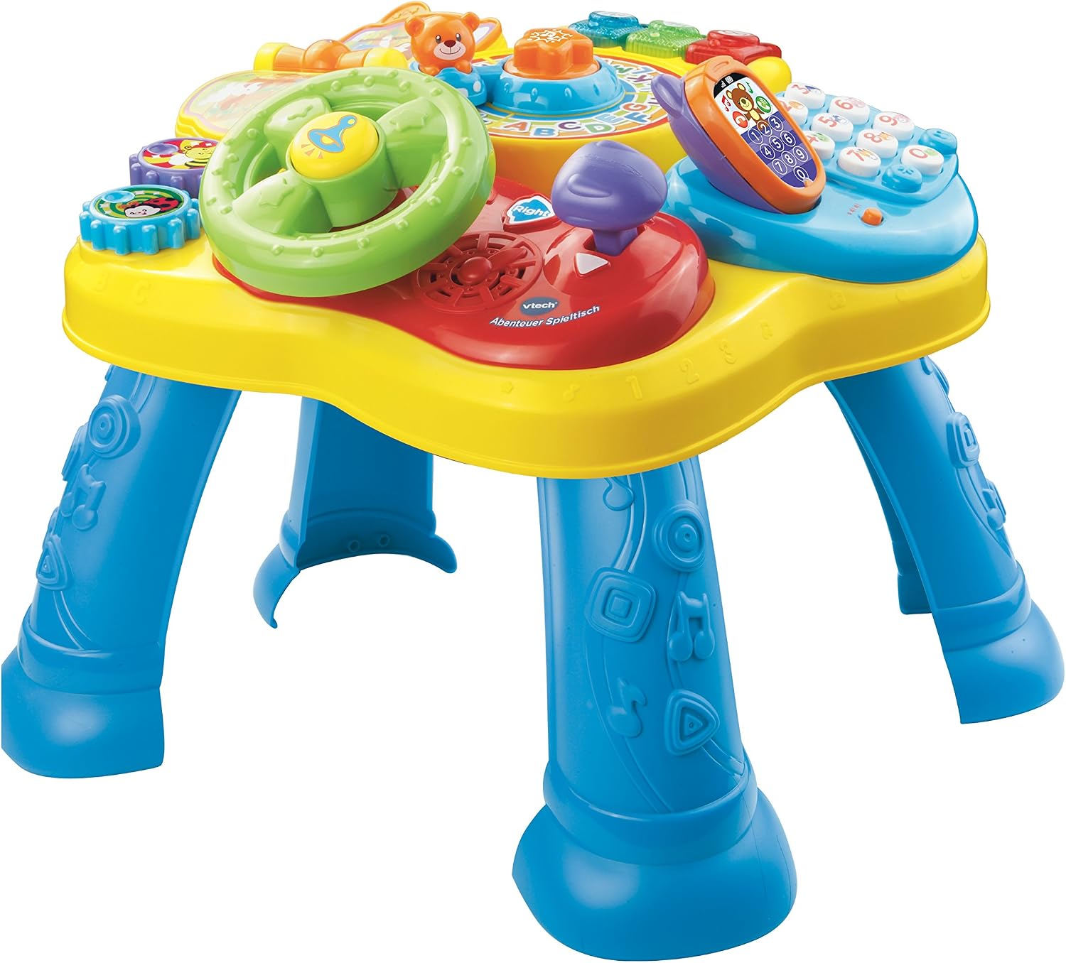 Vtech Baby Adventure Play Table, Colourful Baby Play Table with 6 Playing Areas and Interactive Elements, Learn Colours