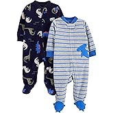 Simple Joys by Carter's baby-boys 2-pack Fleece Footed Sleep and PlayBaby and Toddler Sleepers