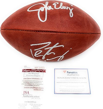 peyton manning autographed football