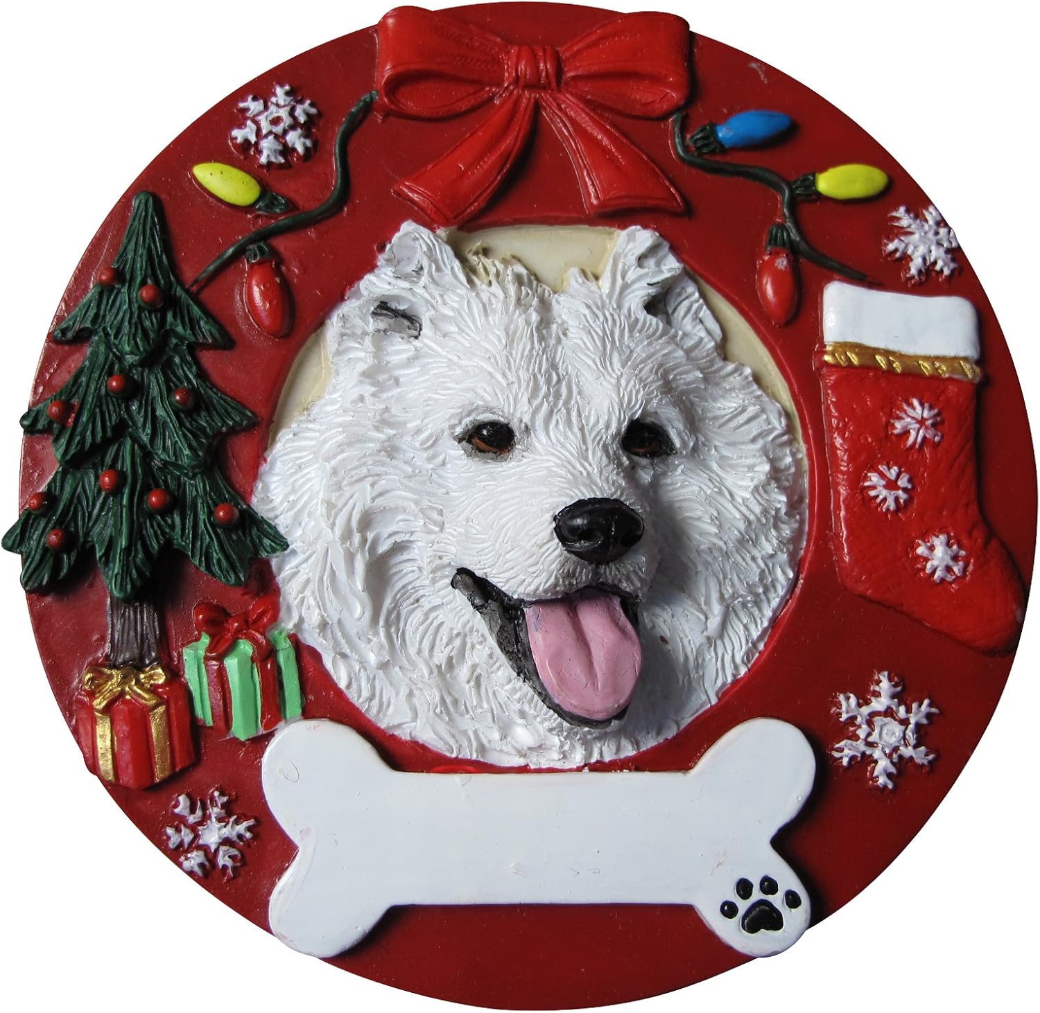 samoyed christmas ornament