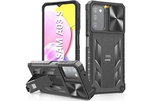 SOiOS for Samsung Galaxy A03s Protective Case: Military Grade Drop Proof Full Protection Mobile Phone Cover with Kickstand | Rugged Shockproof TPU Matte Textured Tough Bumper Shell
