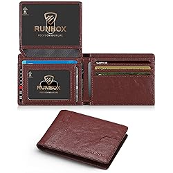 RUNBOX Wallet for Men and Women Slim Rfid Leather 2