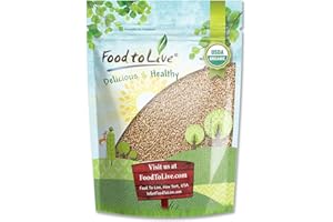 Food to Live - Organic Hard Red Wheat Berries, 1 Pound Non-GMO, Kosher, Raw, Sproutable, Vegan, Sodium and Sugar Free