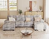 JUMMICO Sectional Couches for Living Room, U Shaped
