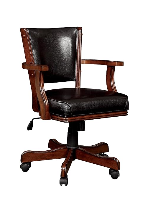 Homes Inside Out Idf Gm340ch Ac Out Out Thatcher Contemporary Height Adjustable Game Chair Cherry
