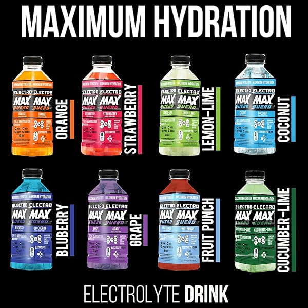 ELECTROMAX SUERO – ZERO SUGAR ELECTROLYTE DRINK – 12-PACK MIX (21.3 FL OZ EACH), HYDRATION FOR SPORTS, RECOVERY, AND DAILY USE – MAGNESIUM, POTASSIUM, ZINC, CALCIUM – ZERO CALORIES. (MIX PACK)