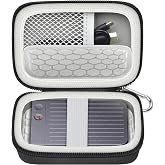 Againmore Travel Carrying Case for Plaud Note Pro/Note AI Voice Recorder | Padded Divider, Mesh Pocket, Organized Interior with Sectioned Design, Carabiner, Quick Access, Travel, Bag Only, Black
