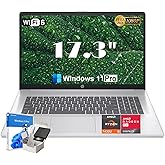 HP 17.3”Business Laptop Computer - AMD Ryzen 5 7430U, 16GB RAM, 1TB SSD, 17.3" HD+ Anti-Glare Display, Win 11 Pro, Numeric Pad, HDMI, Wi-Fi 6, w/Accessories