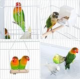Yaheetech Metal Bird Cage Small Bird Parrot Cage Open Top Rolling Stand view 9