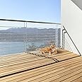Cat Balcony Rail Net, Anti Fall Netting PET Balcony Mesh Fence Net, Cat Safety Net Balcony Screen, Crib Stair Patios Balcony Railing Cover for Kids & Pets -10x2.6Ft