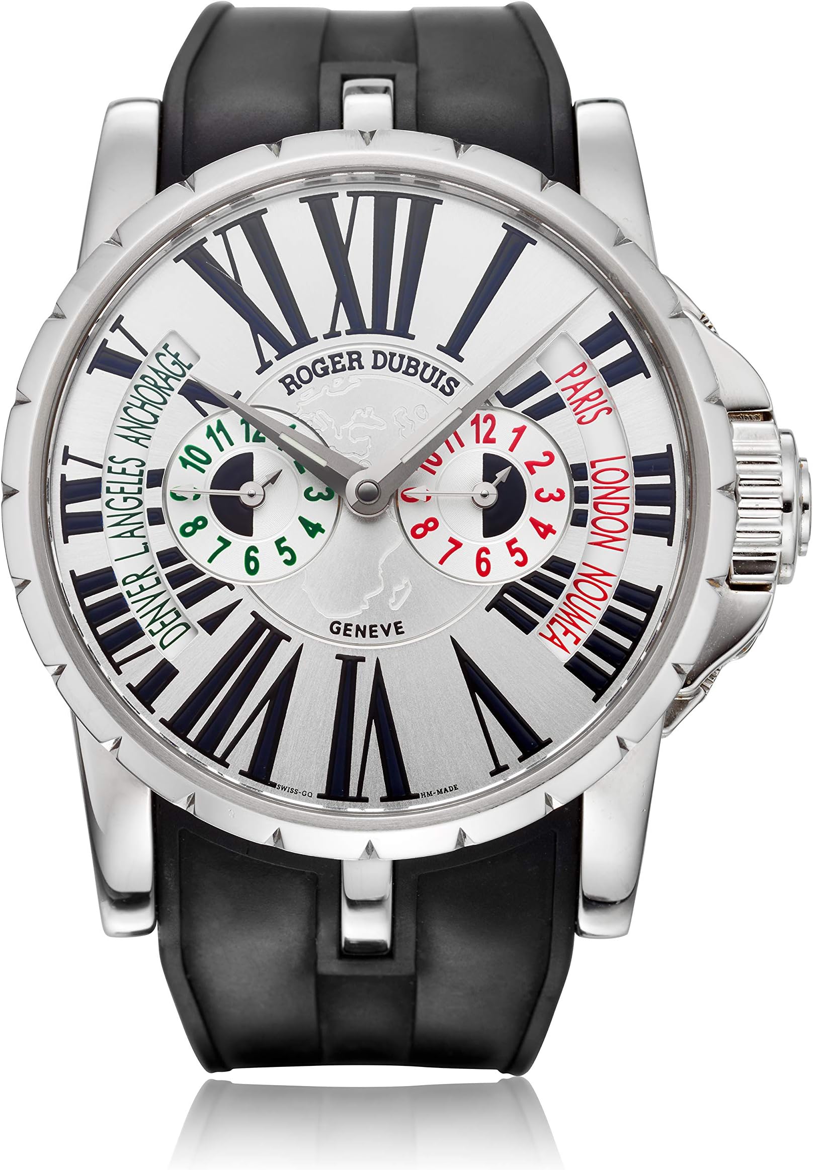 Roger Dubuis Excalibur Triple Time Zone Mens Watch