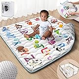 Beavtaens Baby Play Mat, 43x43 Mat with Super Soft
