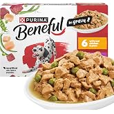 Beneful Purina Wet Dog Food Variety Pack, Chicken or Steak (12) 5.5 oz Cans | Real Chicken &amp; Peas or Real Steak Flavor With Green Beans in Gravy entrees with vegetables you can see and no artificials