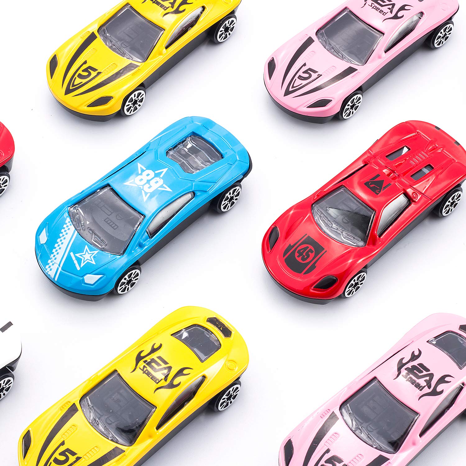 TAODUDU Kids Truck Transport Car -17 PCS Toy Car with Track Container Truck Toy Set , Activity Game Pad Dice and Alloy Race Model Transport Toys Cars for Kids , Boys & Girls